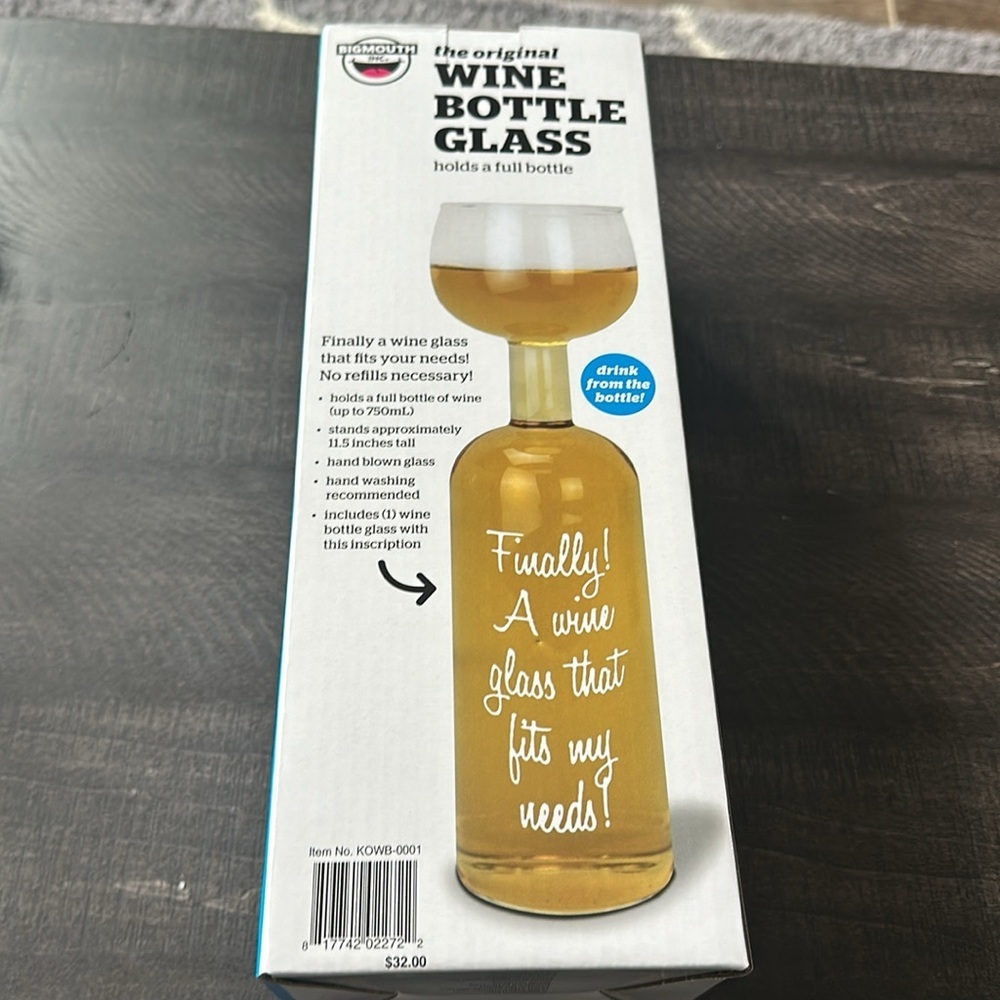 Wine Bottle Glass - Picture 3 of 5